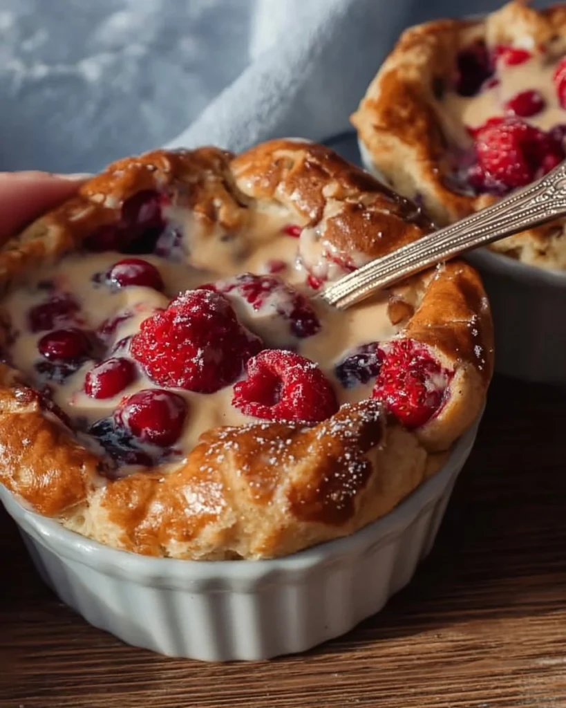 Healthy baked protein pancake bowls with nutritious toppings