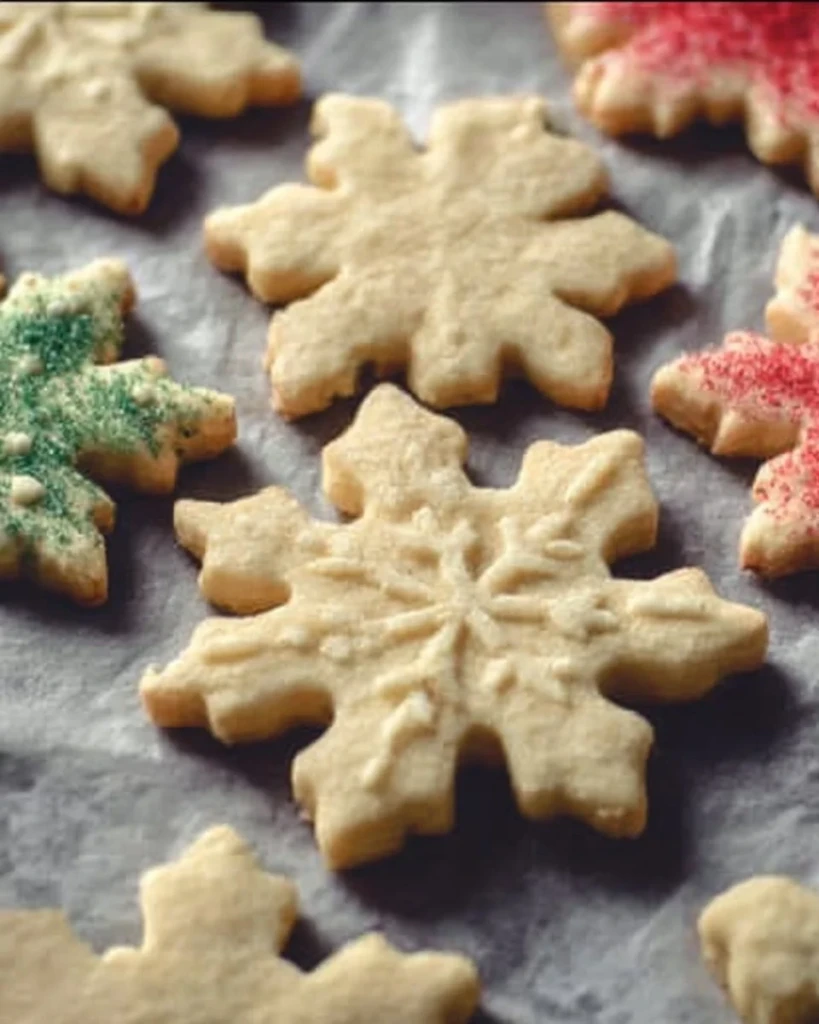 Delightful sugar cookies decorated with colorful icing and sprinkles