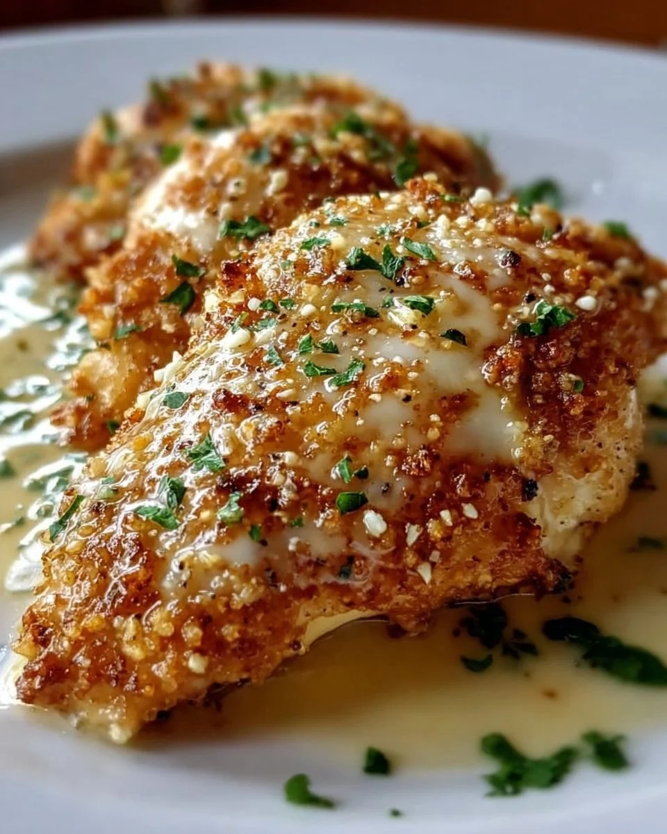 Delicious Longhorn Steakhouse Parmesan Chicken served with sides