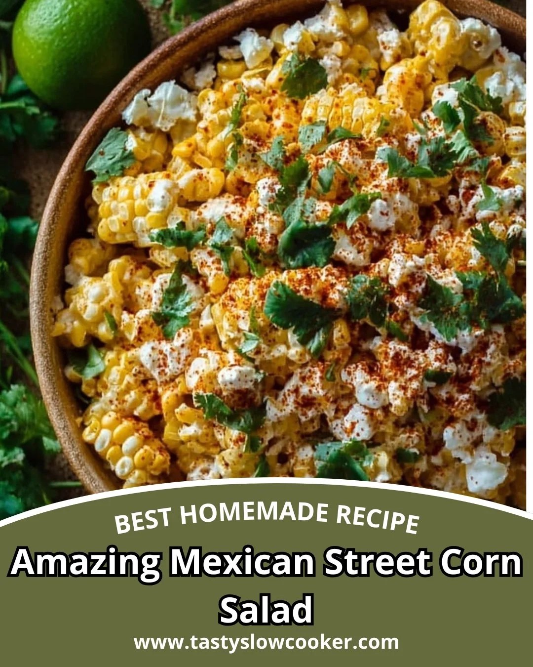 Delicious Mexican street corn salad with fresh ingredients and vibrant flavors