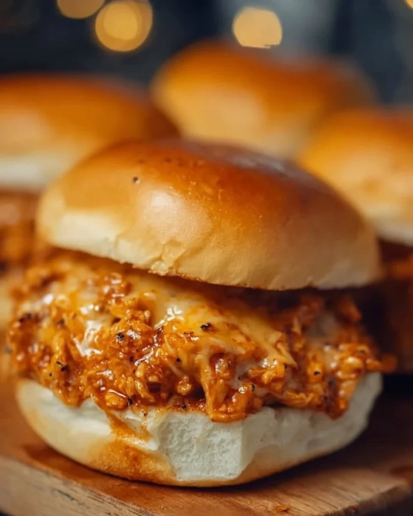 Cajun Chicken Sloppy Joes served on a plate with fresh toppings.