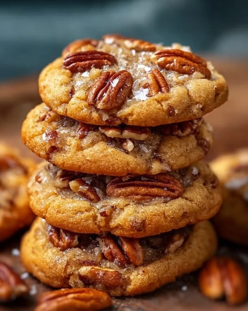 Delicious pecan pie cookies inspired by Crumbl's recipe.