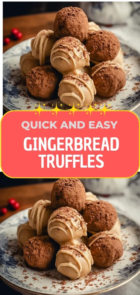 Deliciously crafted Gingerbread Truffles for a festive holiday treat