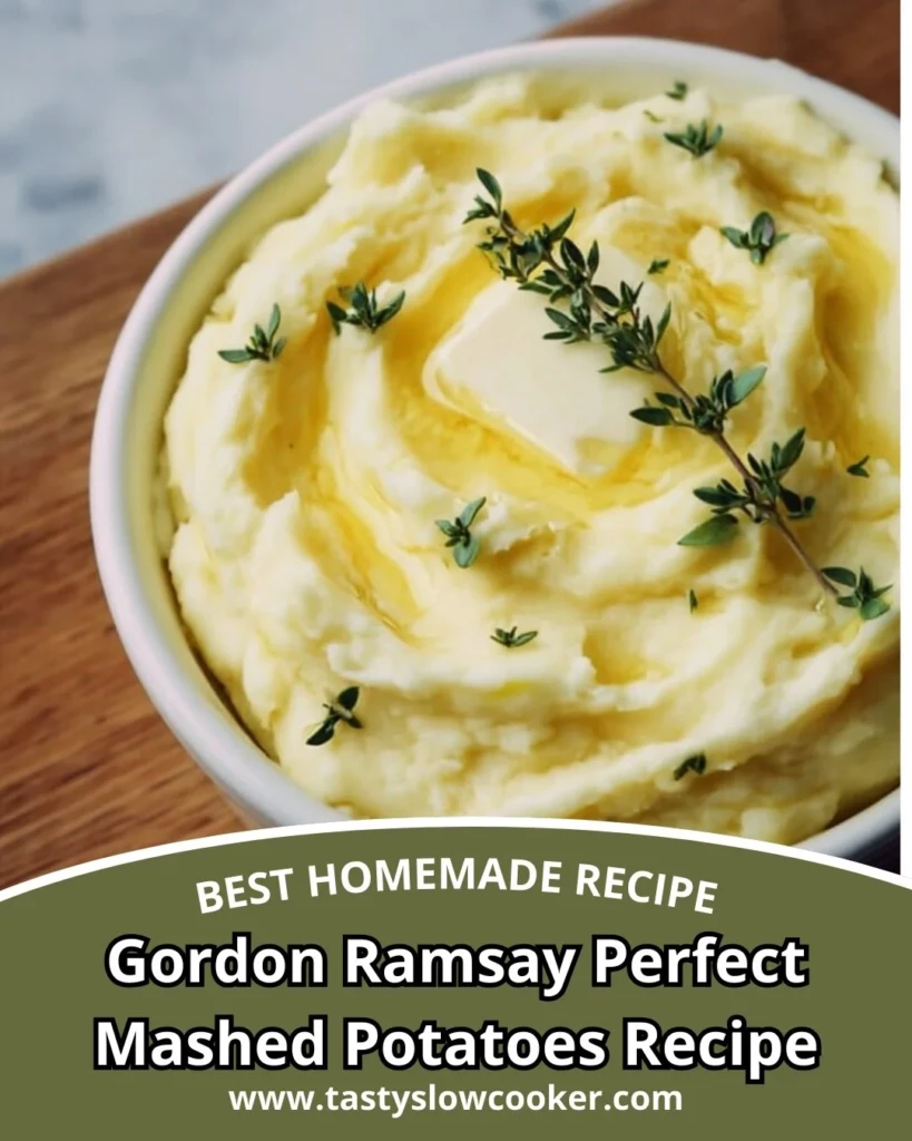 Gordon Ramsay's creamy and flavorful mashed potatoes recipe