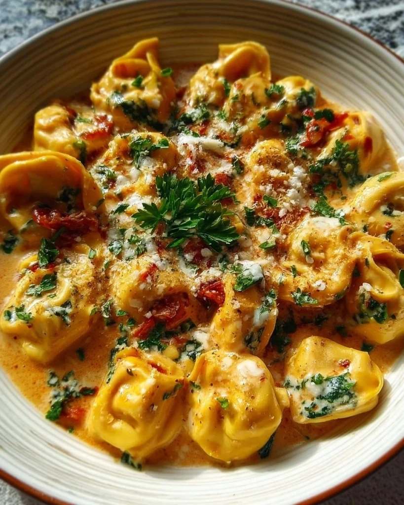 Delicious Marry Me Tortellini served in a bowl