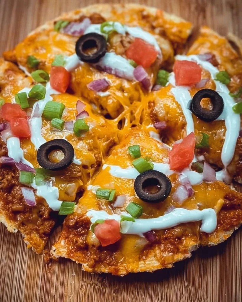 Homemade Mexican Pizza inspired by Taco Bell recipe