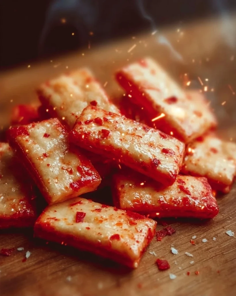 A bowl of crunchy Texas Firecrackers seasoned with spices