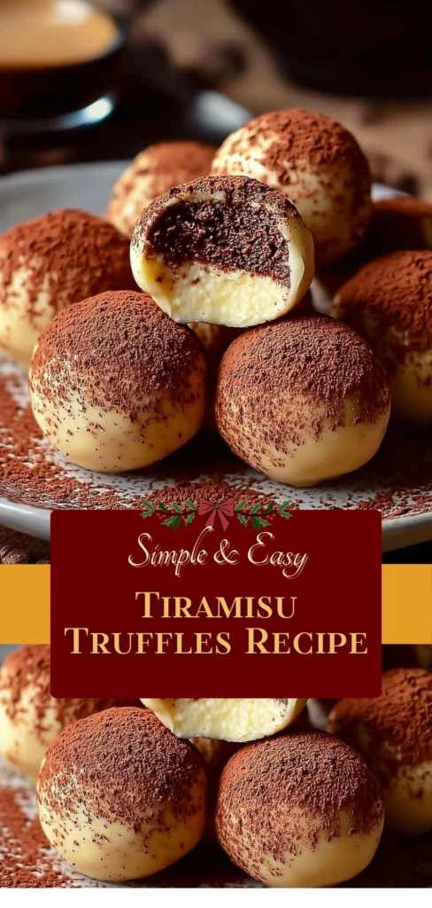Delicious homemade tiramisu truffles on a plate ready to be enjoyed.