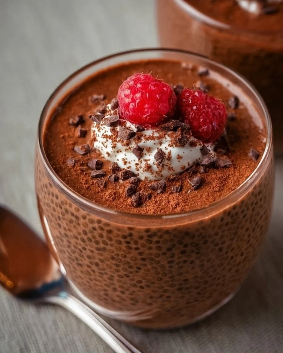 High Protein Chocolate Chia Seed Pudding