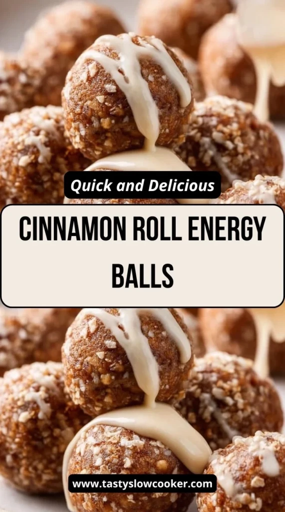 Healthy cinnamon roll energy balls filled with flavor and nutrients.