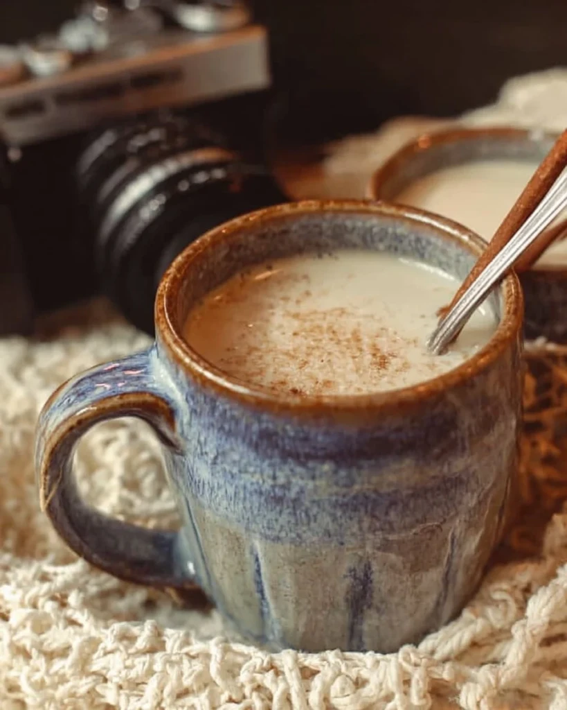Delicious Maple Chai Tea Latte with spices and maple syrup