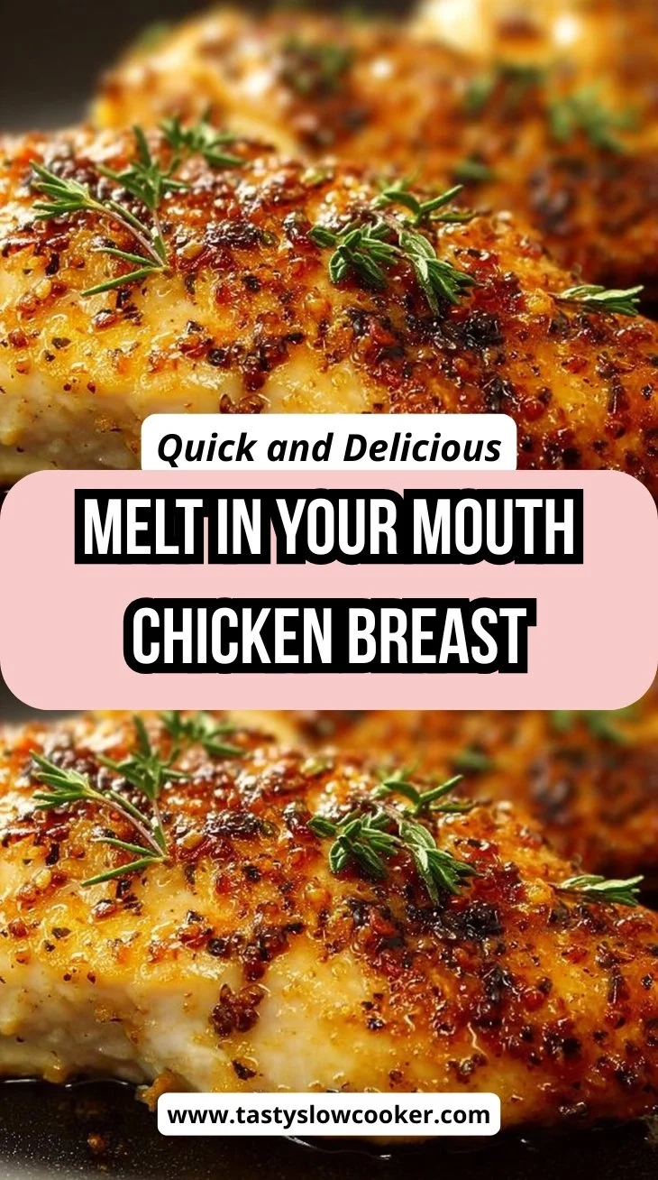 Melt in your mouth chicken breast recipe with herbs and spices