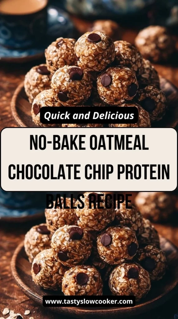 No-Bake Oatmeal Chocolate Chip Protein Balls Recipe
