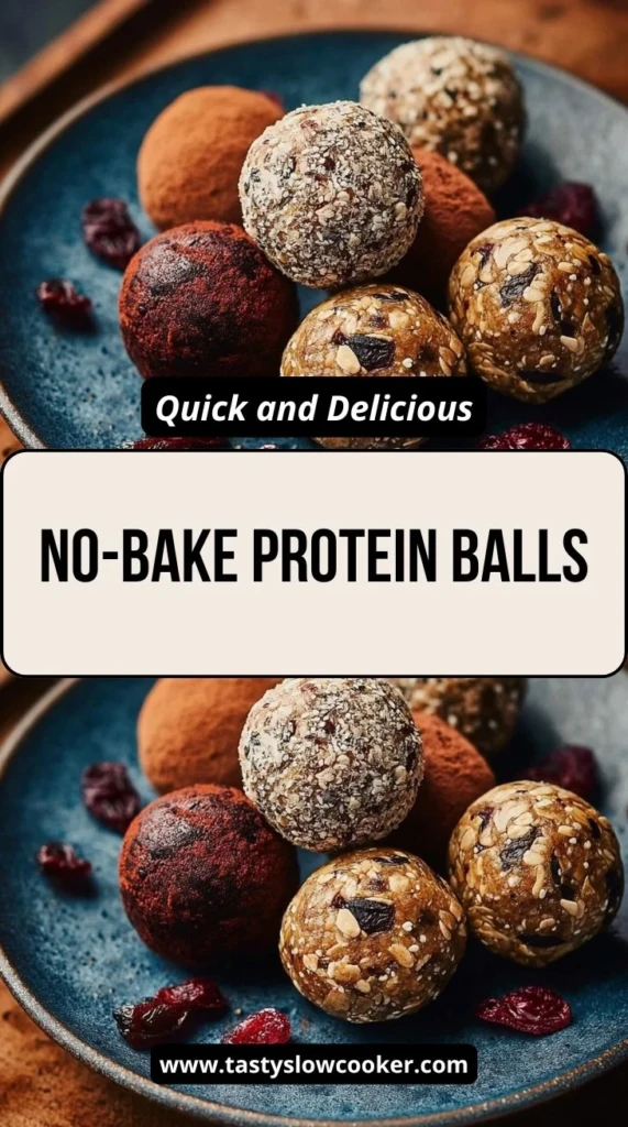 No-bake protein balls made with oats, nut butter, and chocolate chips