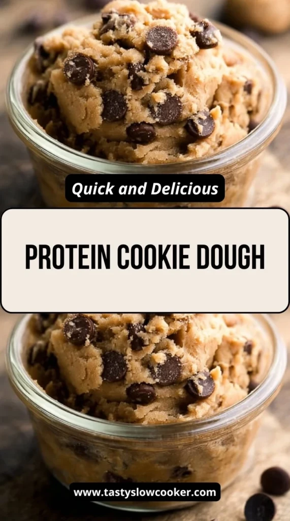 Delicious protein cookie dough for healthy snacking