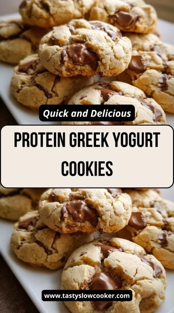Delicious homemade Greek yogurt cookies rich in protein and flavor.