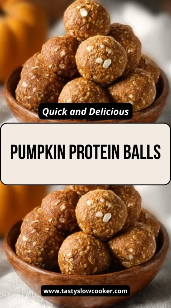 Homemade Pumpkin Protein Balls made with pumpkin puree, nuts, and protein powder
