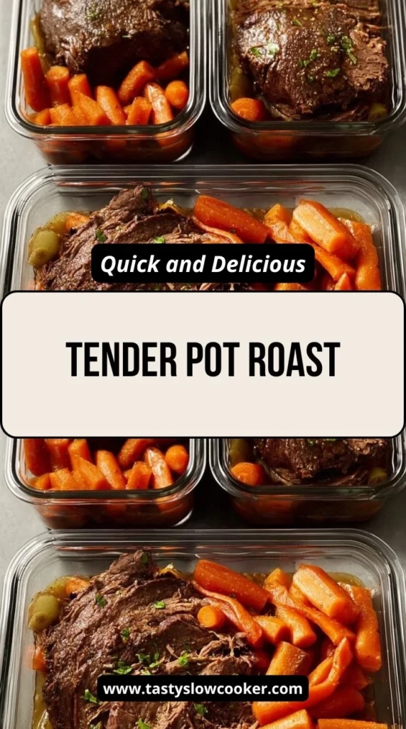 Delicious and tender pot roast served with vegetables on a plate