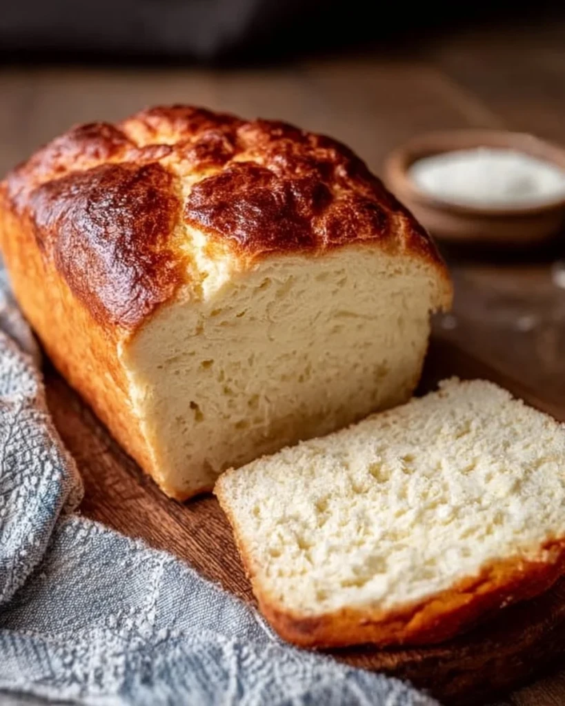 Delicious zero carb yogurt bread fresh out of the oven