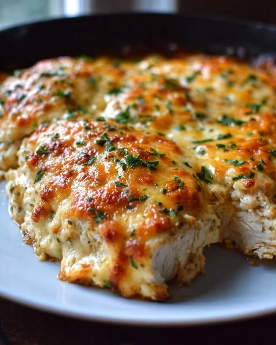 4-Ingredient Ranch Chicken Bake served on a plate