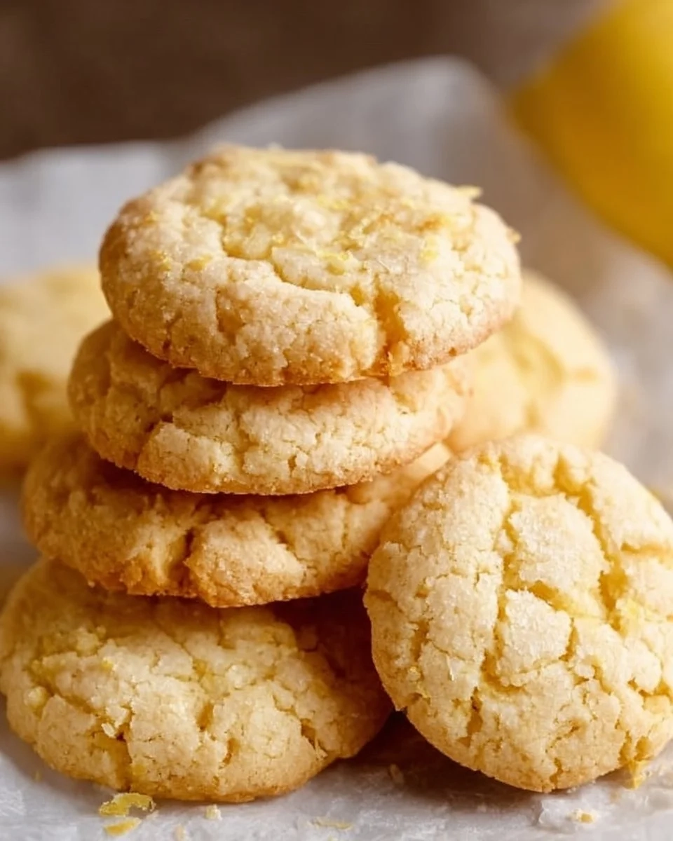 Freshly baked gluten-free and dairy-free lemon cookies on a plate