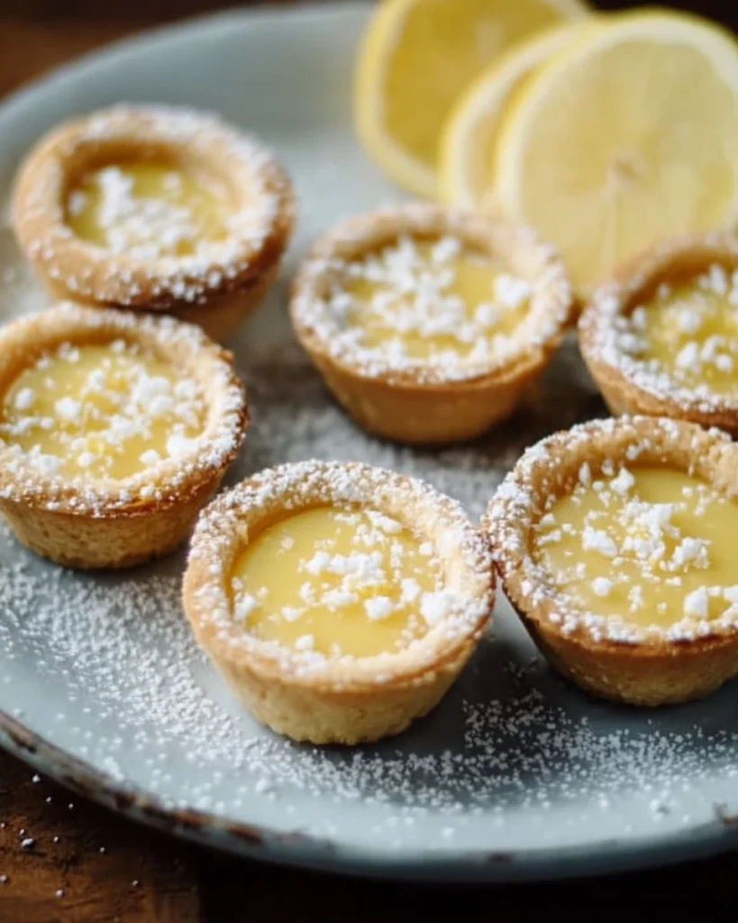 Delicious lemon bar cookie cups with a zesty lemon filling and cookie crust.