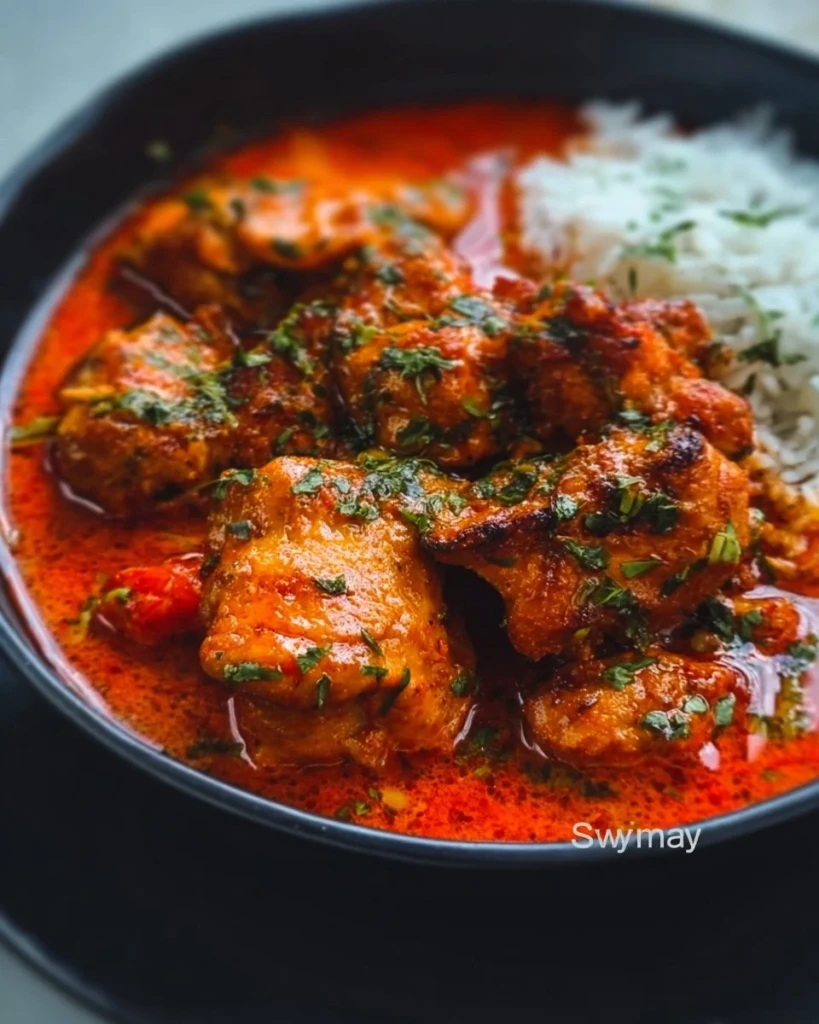 Delicious Nigerian Chicken Stew cooked with spices and vegetables